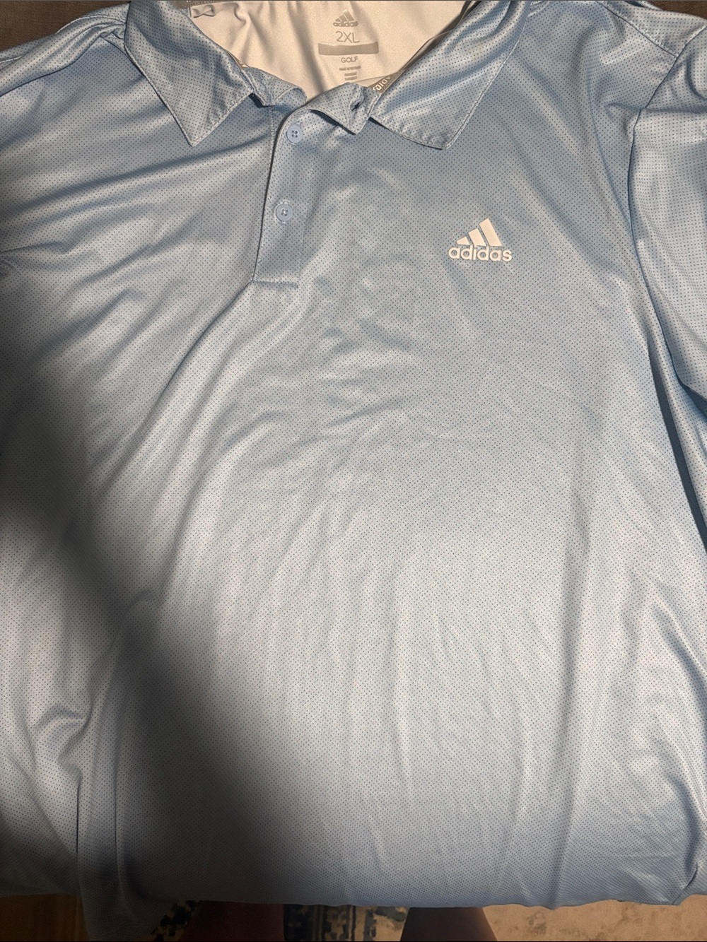 adidas Light Blue Men’s Golf Polo